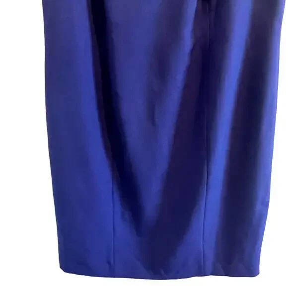 Kasper Blue Sheath Dress Office Sleeveless Plus Size 14W - Picture 3 of 8